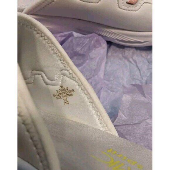 Easy Spirit Dynamic Size 8 Women Platform Deco "Lace Up " White And Pink Sandals - Picture 5 of 5